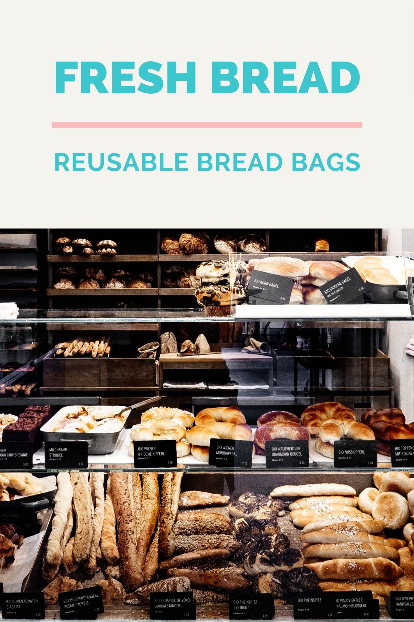 Reusable Bread Bags // Zero Waste Solutions to Fresh Bread Storage