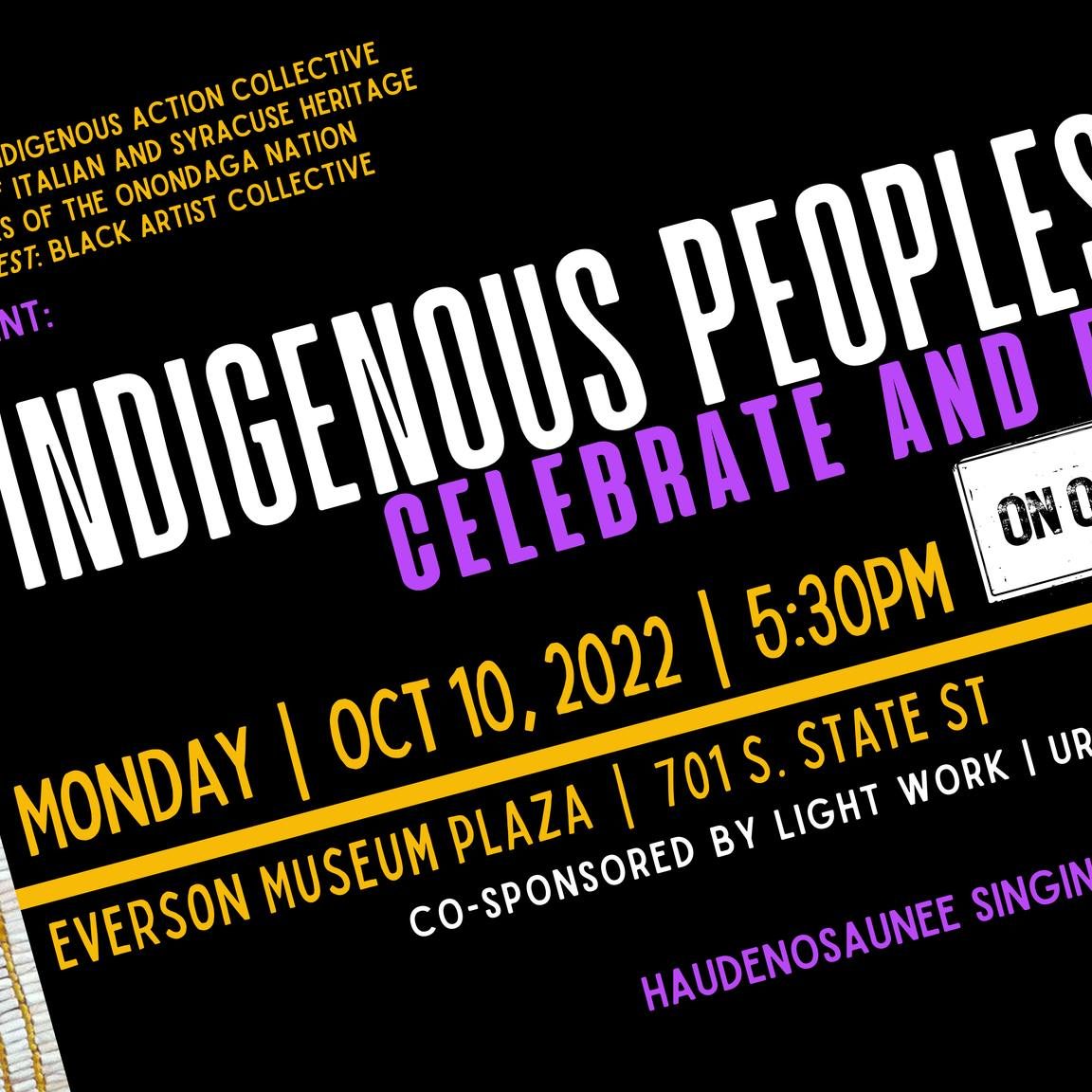 Indigenous Peoples’ Day Celebrate and Refocus Sustainable Finger Lakes