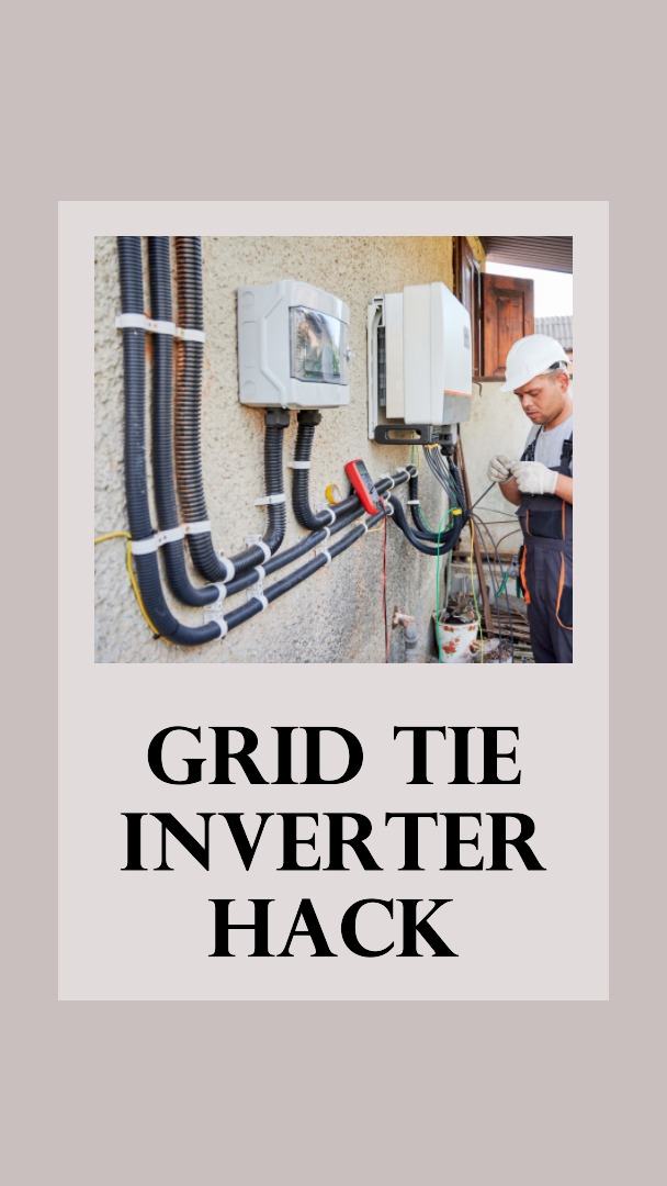 Grid Tie Inverter Hack Running Grid Tie Inverter Off Grid
