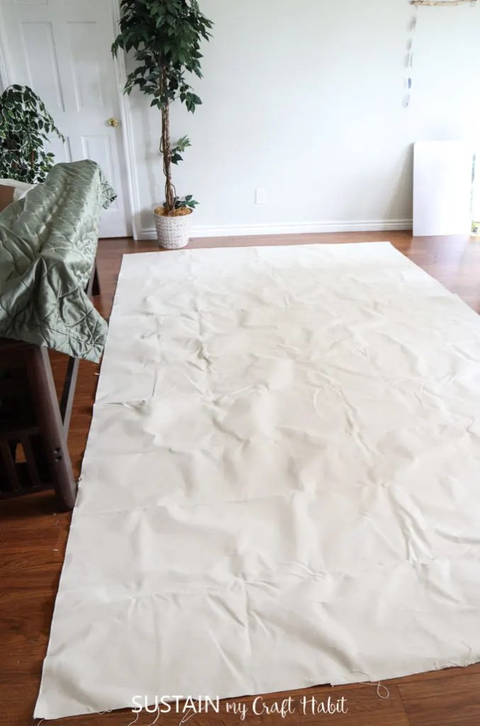 Making a Simple Modern Canvas DIY Rug Sustain My Craft Habit