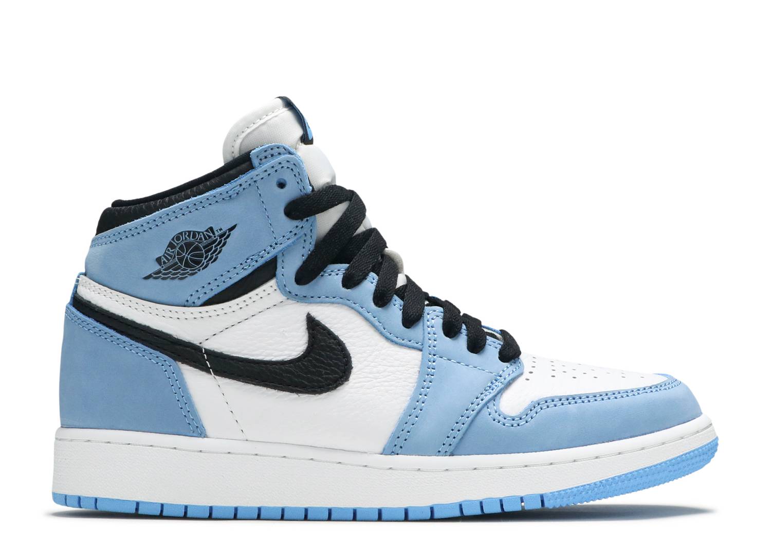 Nike Air Jordan 1 Retro High White University Blue Black (GS) Satın