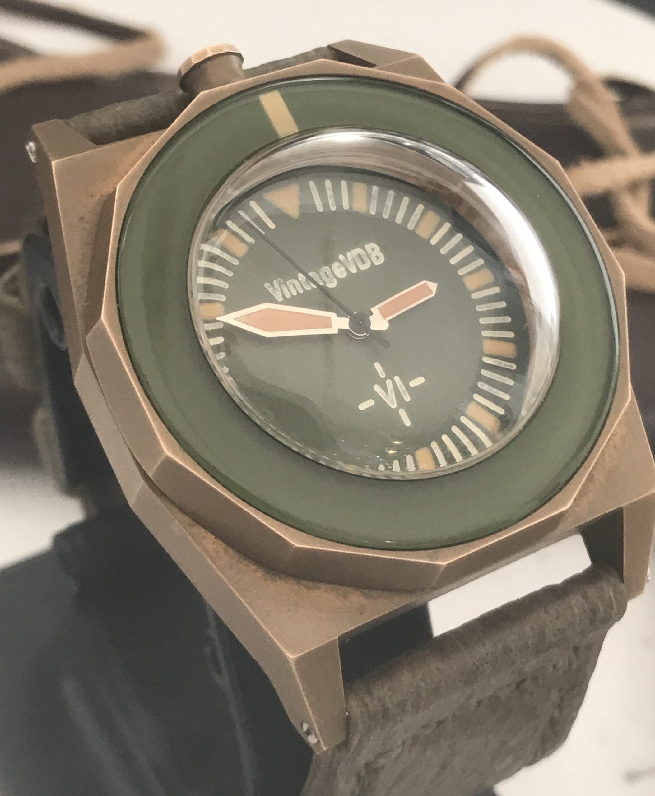 Vintage VDB VI Bronze Diver Handmade Custom 1/1 Automatic Military
