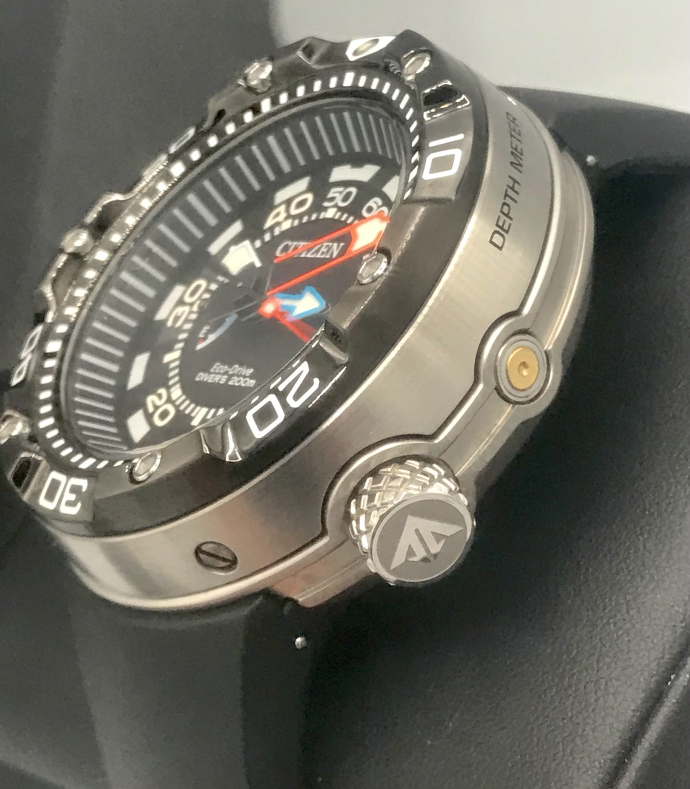 Citizen Promaster Aqualand Depth Meter Eco drive 200m Diver 53mm
