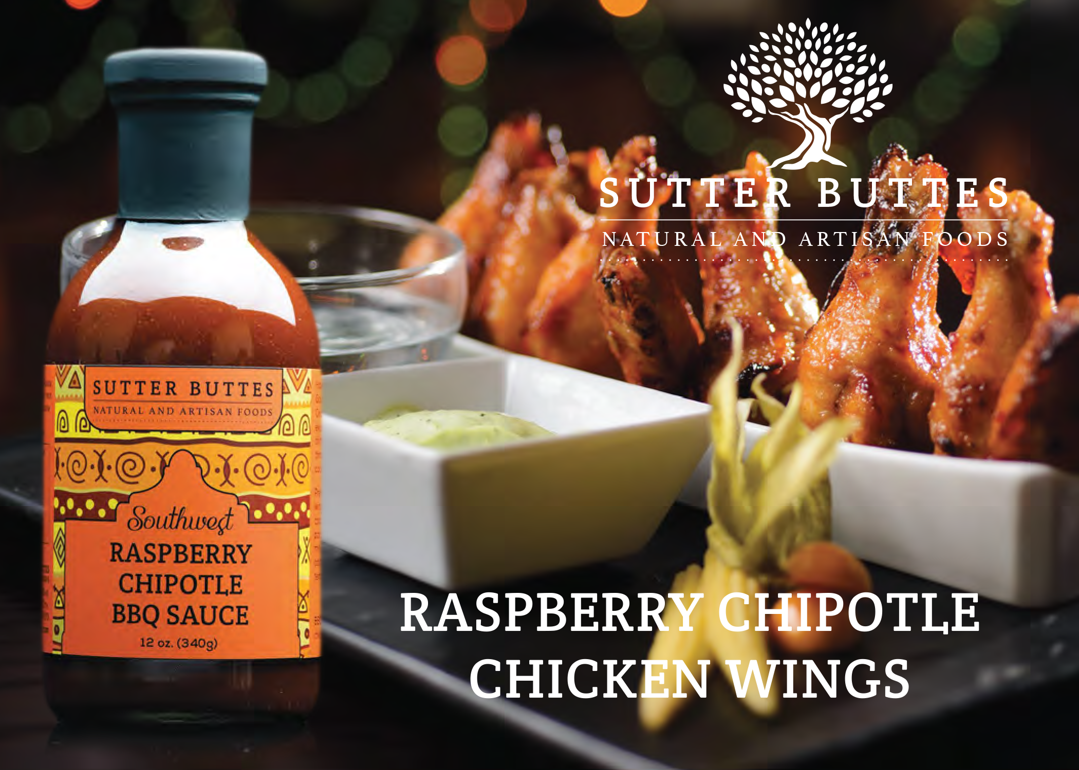 Raspberry Chipotle Chicken Wings Sutter Buttes Olive Oil Company