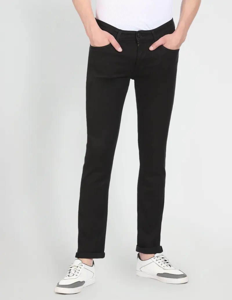 Buy Brandon Slim Tapered Fit Mid Rise Jeans Online at Best Price in