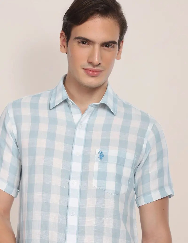 Buy Outdoor Check Linen Cotton Shirt Online at Best Price in India