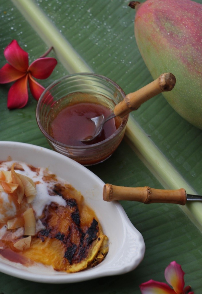 Grilled Mango Splits Suwannee Rose