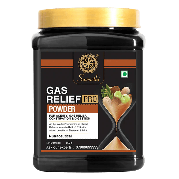 Suwasthi Gas Relief Pro Powder 250gms suwasthiStore
