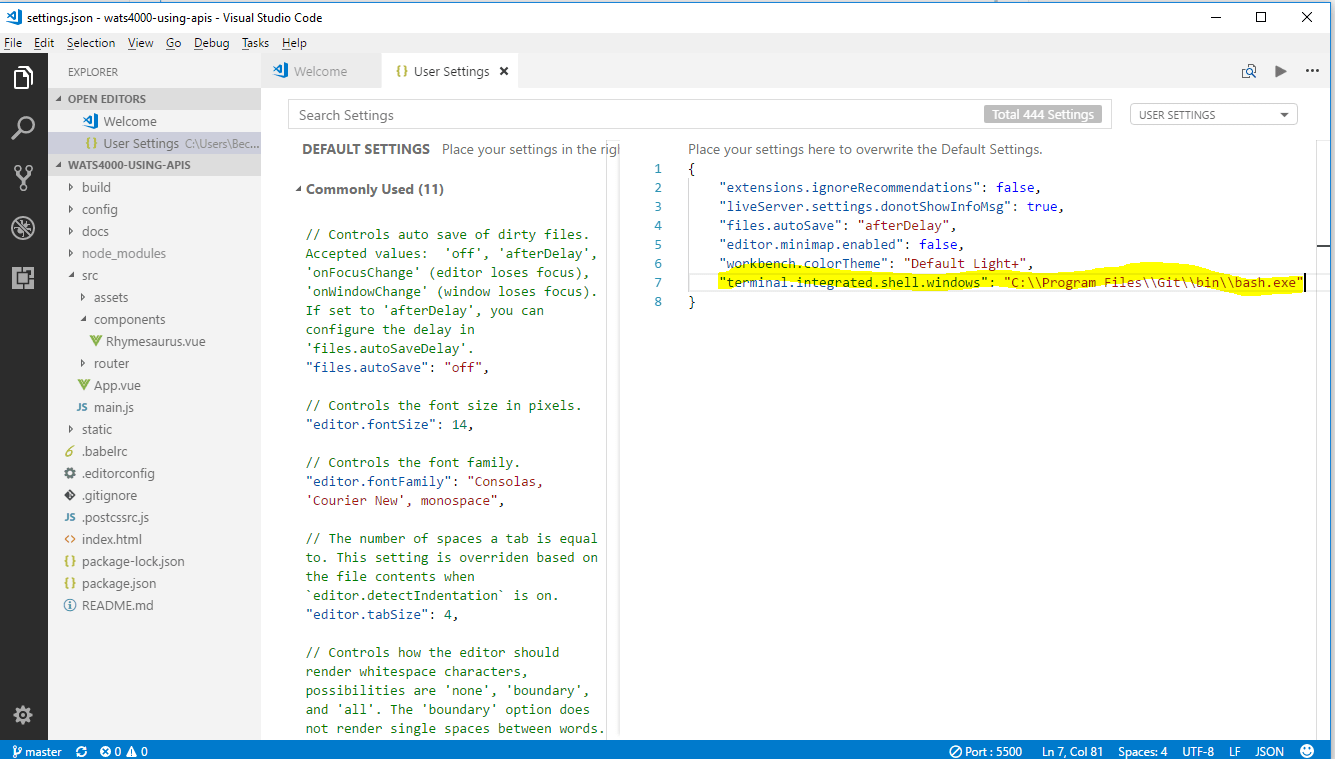 Use the Visual Studio Code Terminal · GitBook