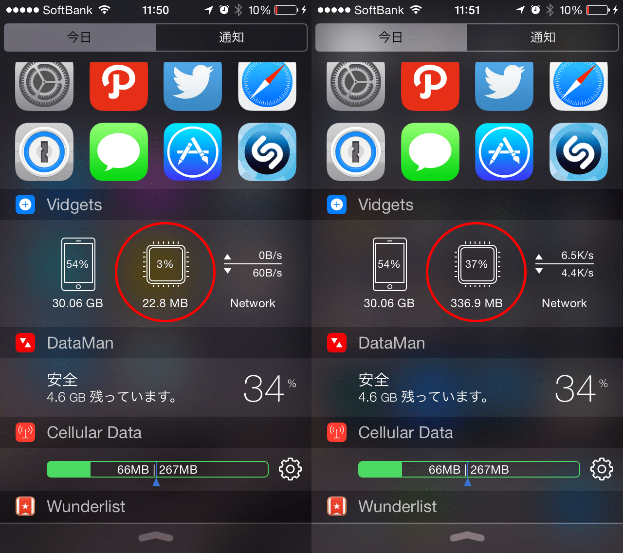iPhoneがサクサク、アプリで使用したメモリを簡単にクリアして増やす方法 スズログ