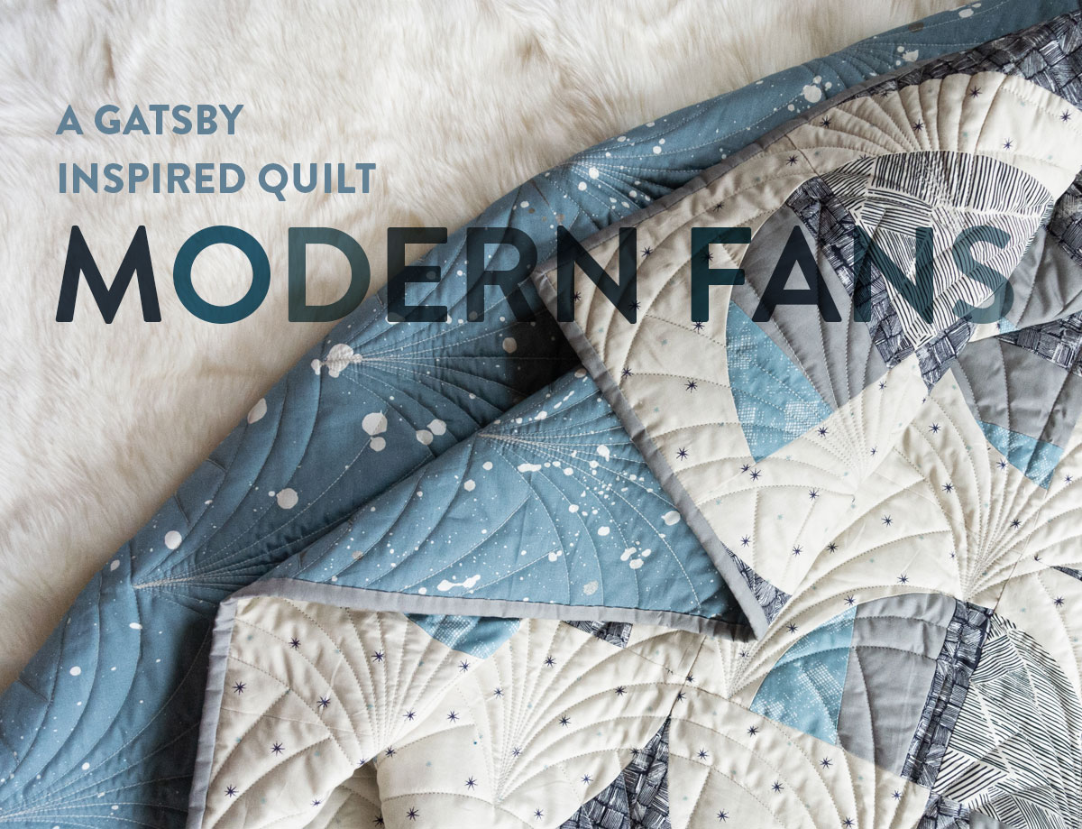 A Gatsby Inspired Modern Fans Quilt Kit Suzy Quilts