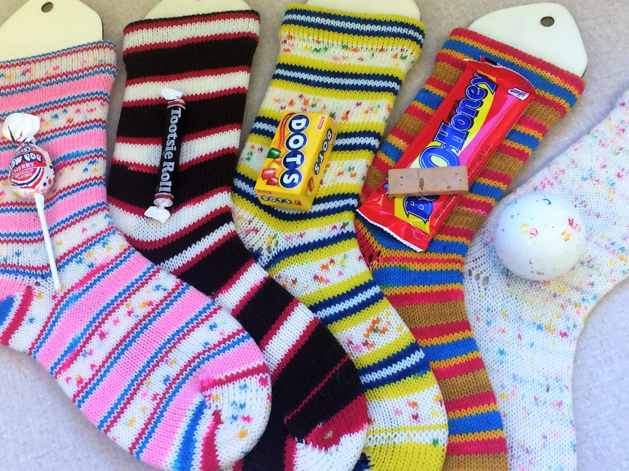 Basic Sock Knitting Pattern and Self Striping Yarn