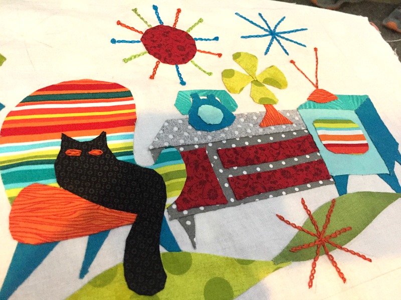Retro Flash Sew Along Quilt Block 6 LIVING ROOM