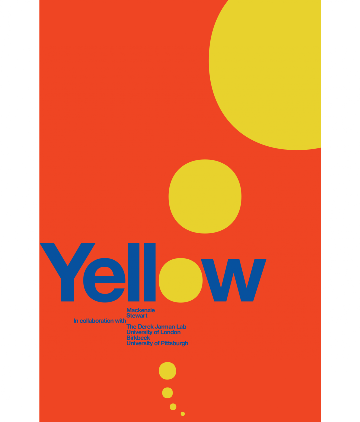 Yellow Poster by Willie Shaw SVA Design