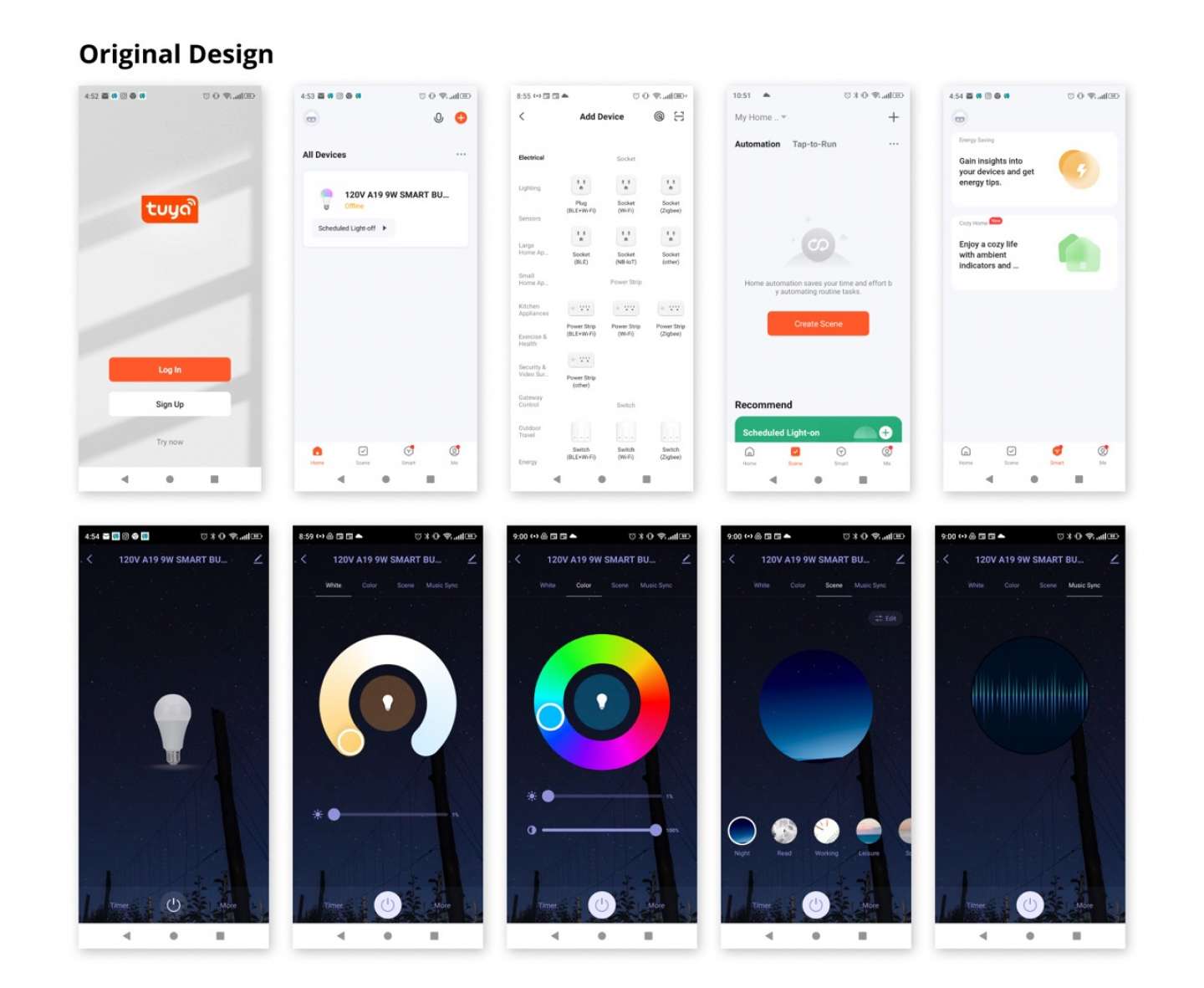 Smart Bulb App Redesign by Darren Yao – SVA Design