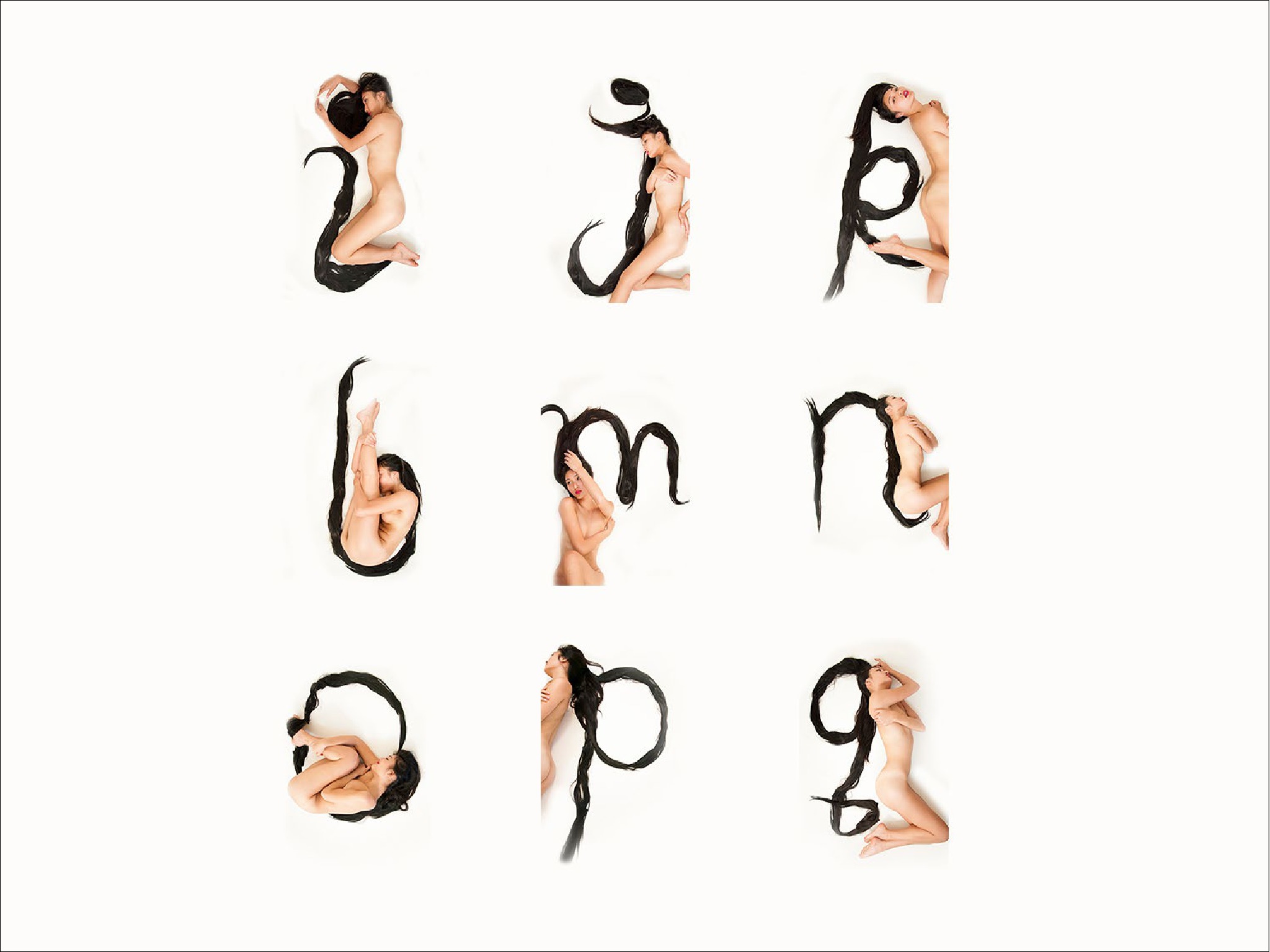 Hair Alphabet by Shurong Diao SVA Design