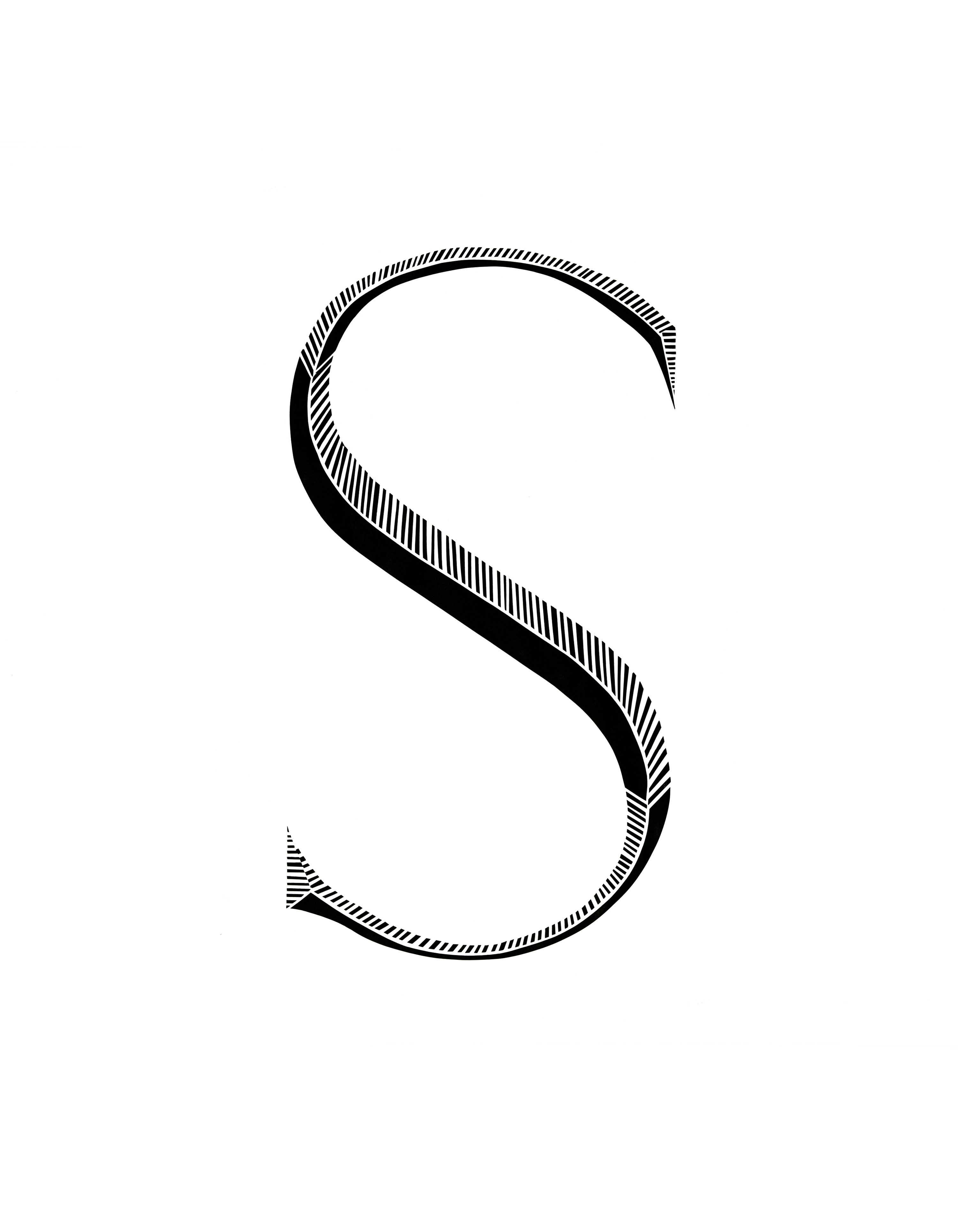 Cut Paper Alphabet by Tut Pinto SVA Design