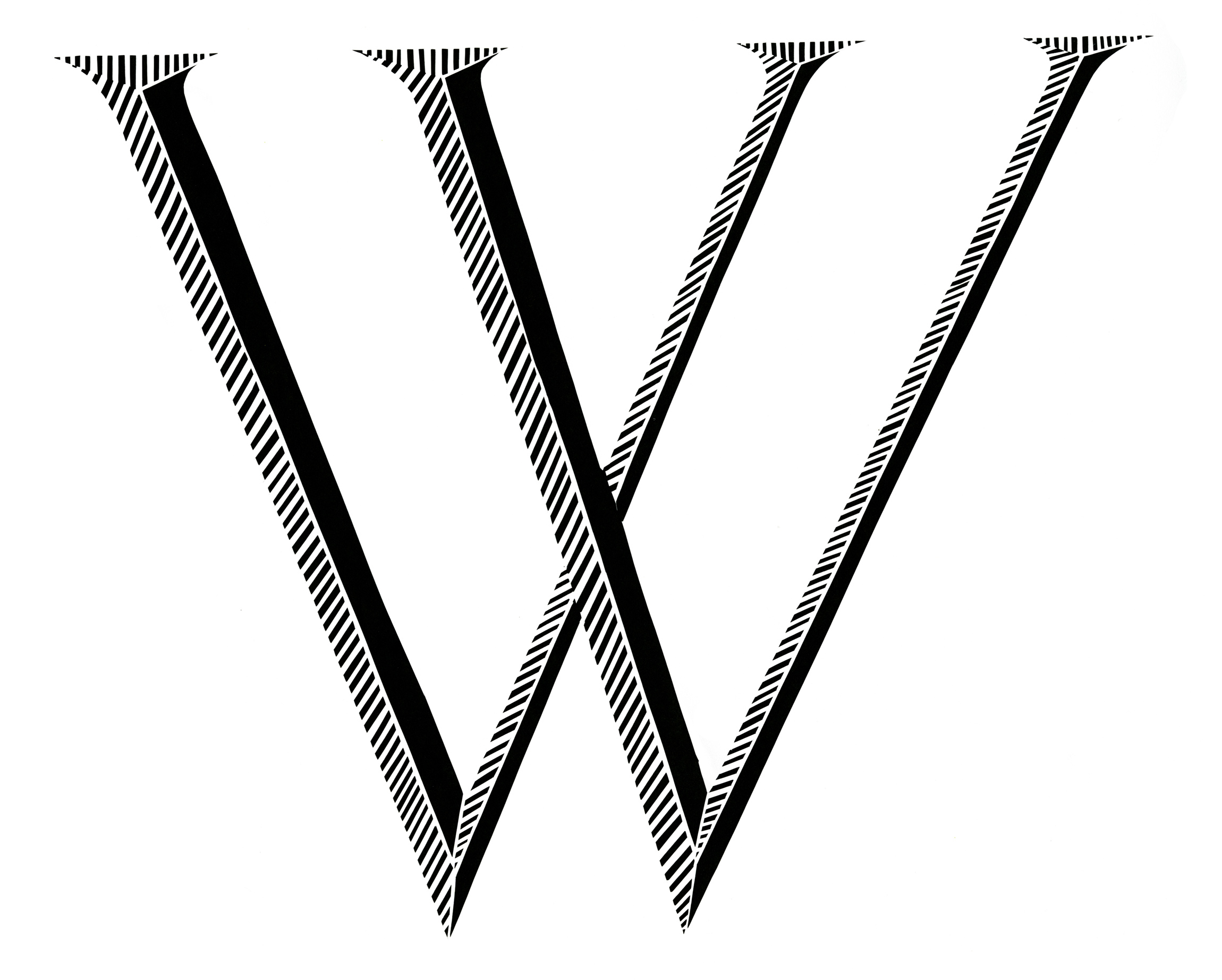 Cut Paper Alphabet by Tut Pinto SVA Design