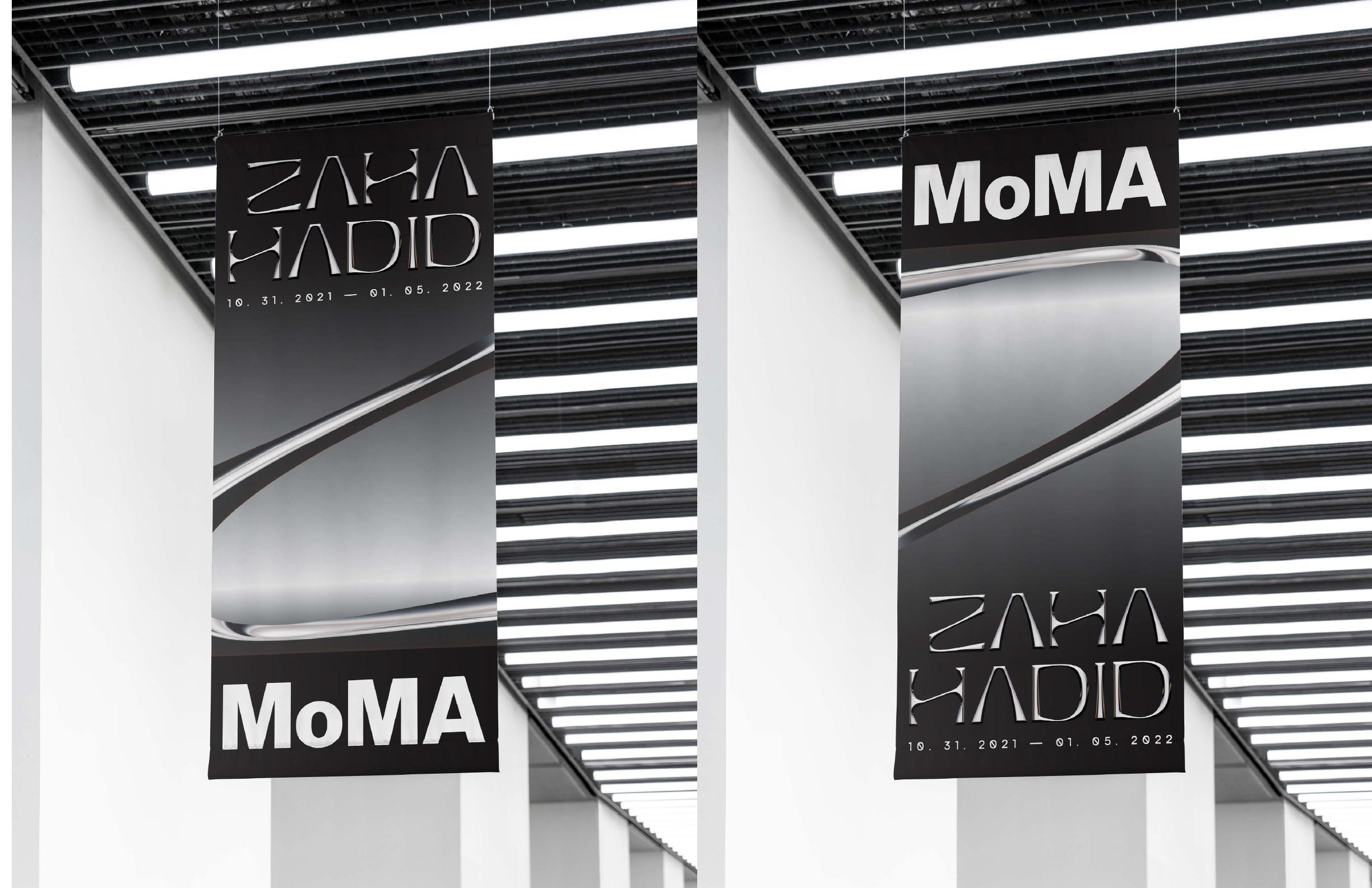 Zaha Hadid MoMA Exhibition by Kangwon Hong SVA Design