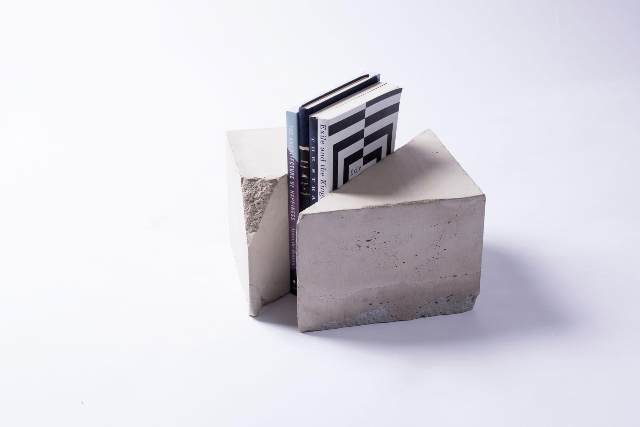Concrete Bookends by Michelle Rhee SVA Design