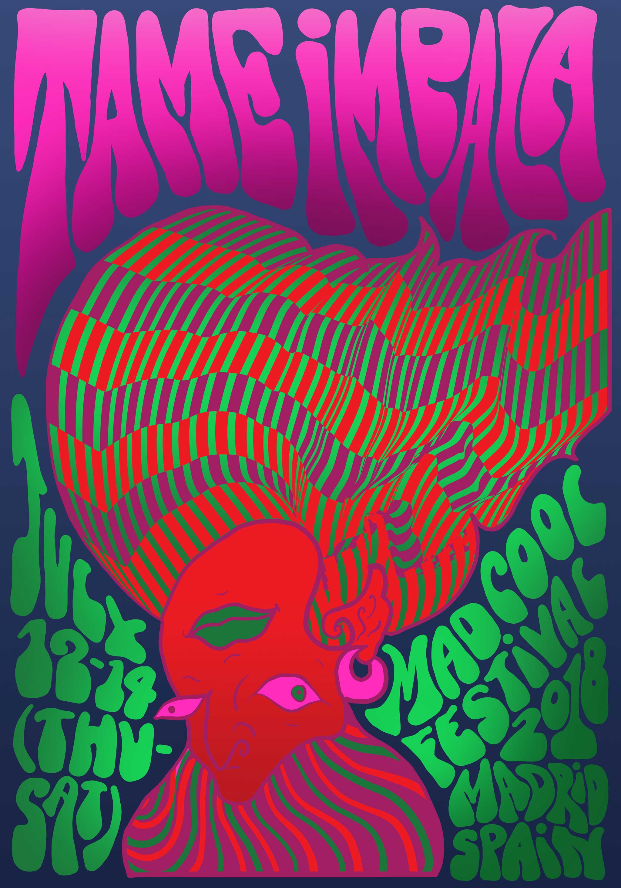 Contemporary Psychedelic Posters by Noora Manchanda SVA Design