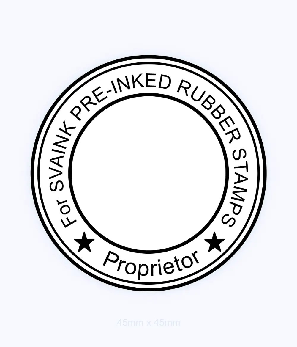 Pre Inked Round Stamp create a stamps with your logo