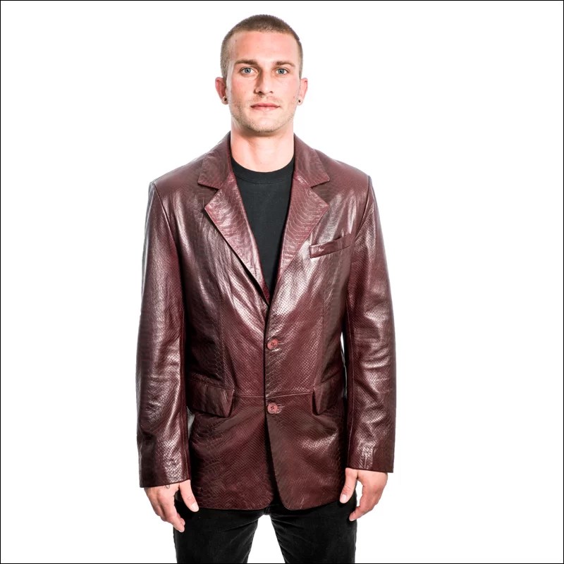 Suit Jacket in Embossed Snake Svanlund Design