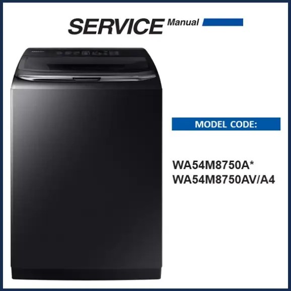 Samsung WA54M8750AV Washing Machine Service Manual Download Now