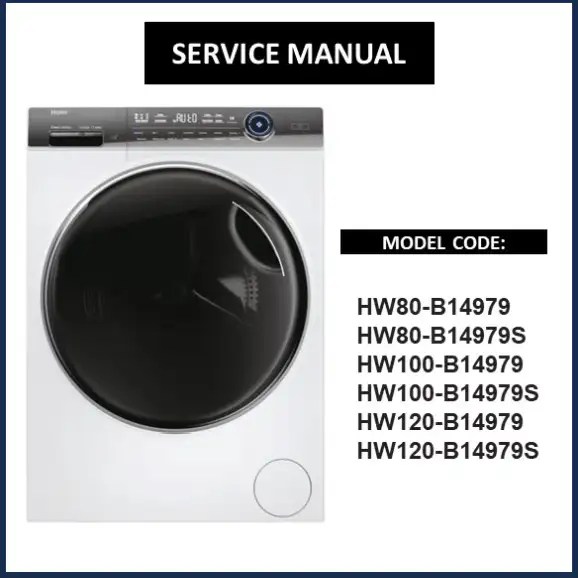 Haier HW120B14979 Washing Machine Service Manual Download Now
