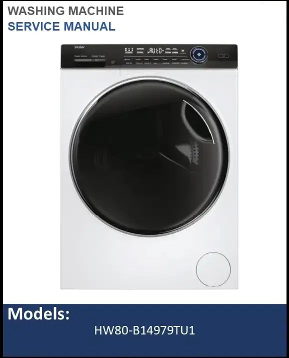 Haier HW80B14979TU1 Washing Machine Service Manual SvcManual