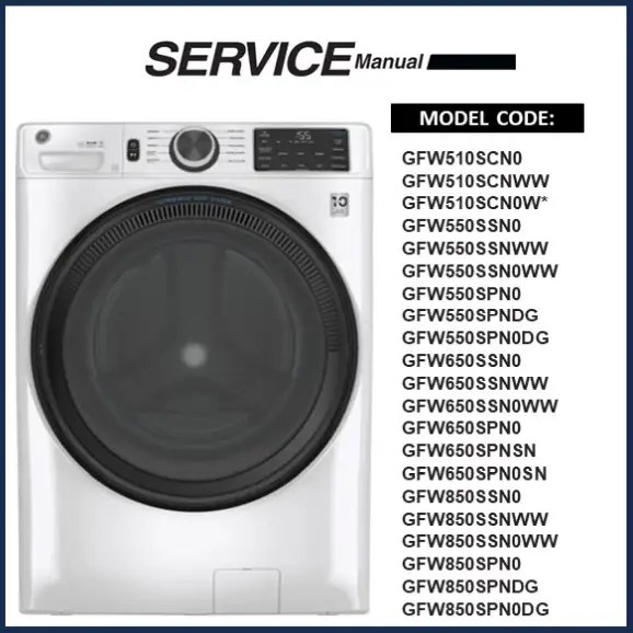 GE GFW510SCN0WW Service Manual Download Now