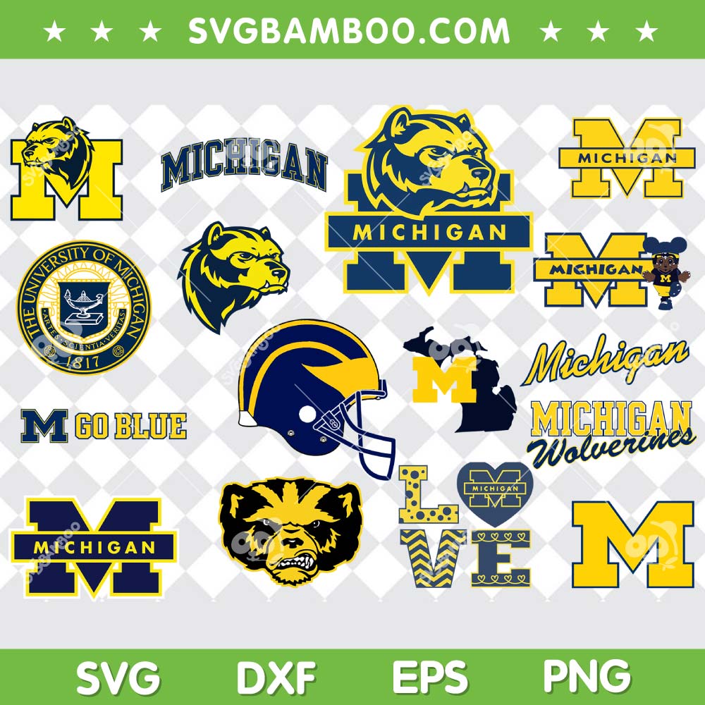 Michigan Wolverines SVG Bundle