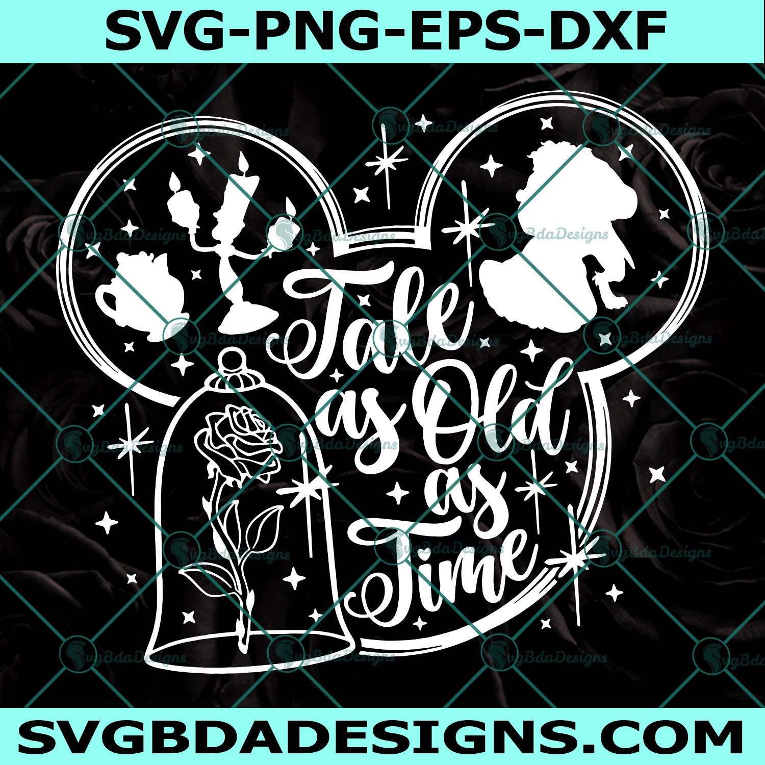 Tale as Old as Time Svg, Beauty and the Beast Svg, Disney Quote Svg