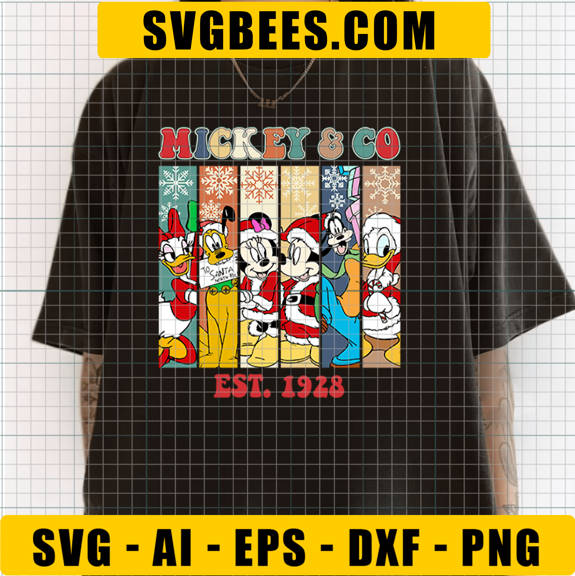 Mickey And Co SVG, Disney Christmas SVG, Mickey Mouse, Minnie Mouse