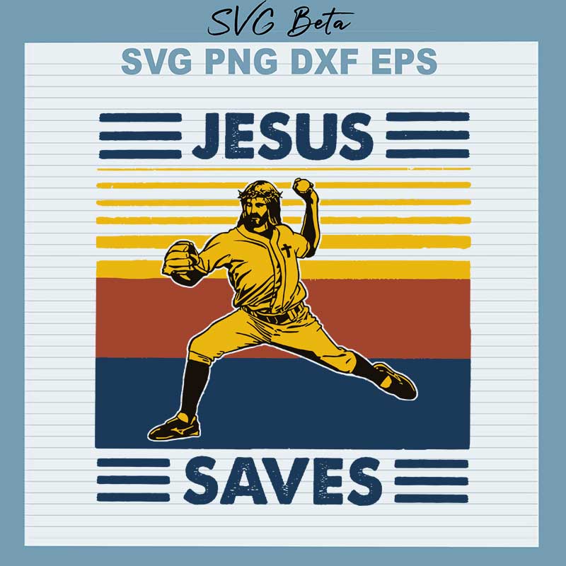Jesus saves baseball SVG cut file for cricut machine and handmade craft