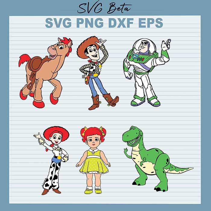 Toy Story Character SVG, Toy Story Bundle SVG, Toy Story Woody Cut