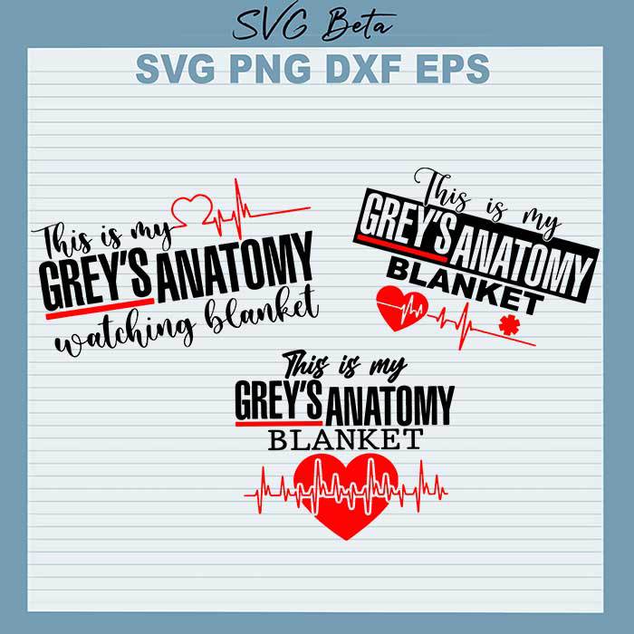 Grey's Anatomy Blanket SVG, This is My Grey's Anatomy Blanket SVG, Grey