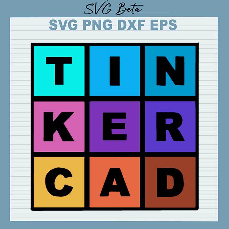 Tinkercad Logo SVG, Transparent Tinkercad Logo SVG PNG DXF cut file