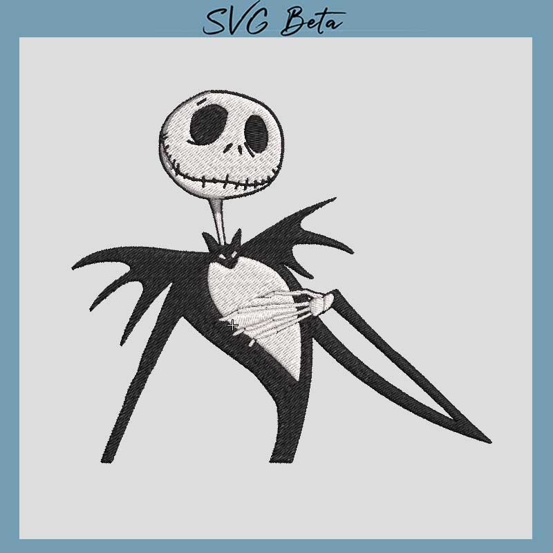 Jack skellington Embroidery Design, christmas Embroidery File pes hus