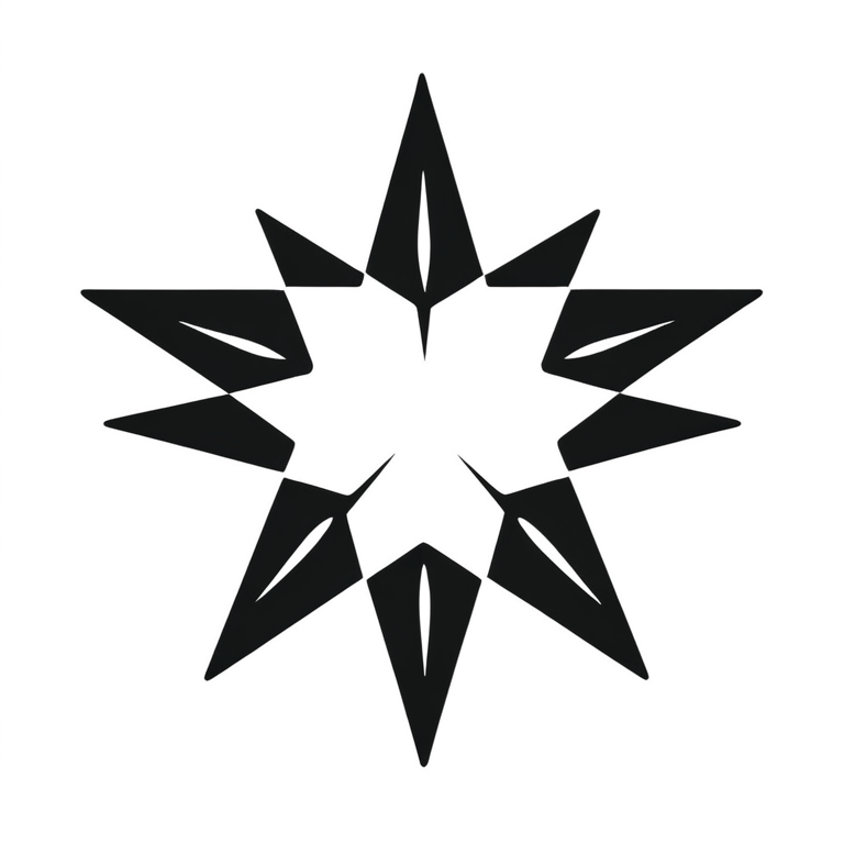 Geometric Star Design SVG