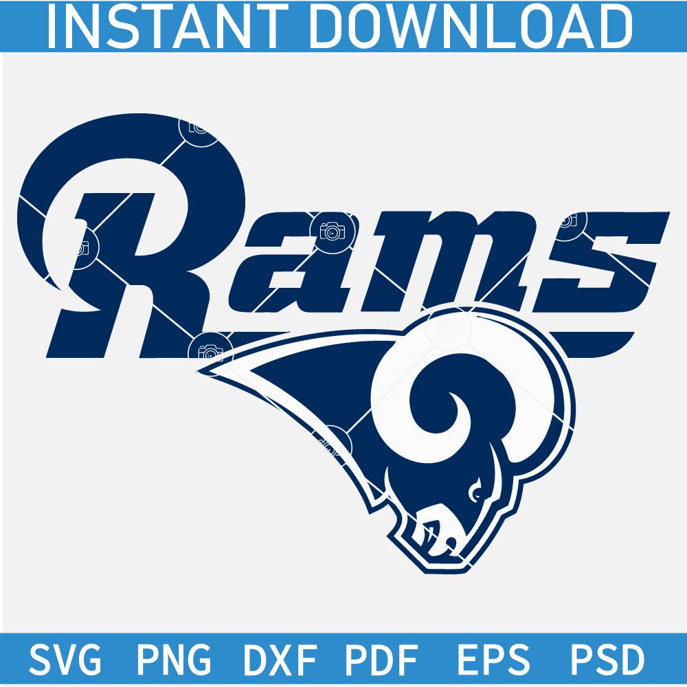 Rams Head Logo SVG, Los Angeles Rams SVG, Los Angeles Rams Logo SVG