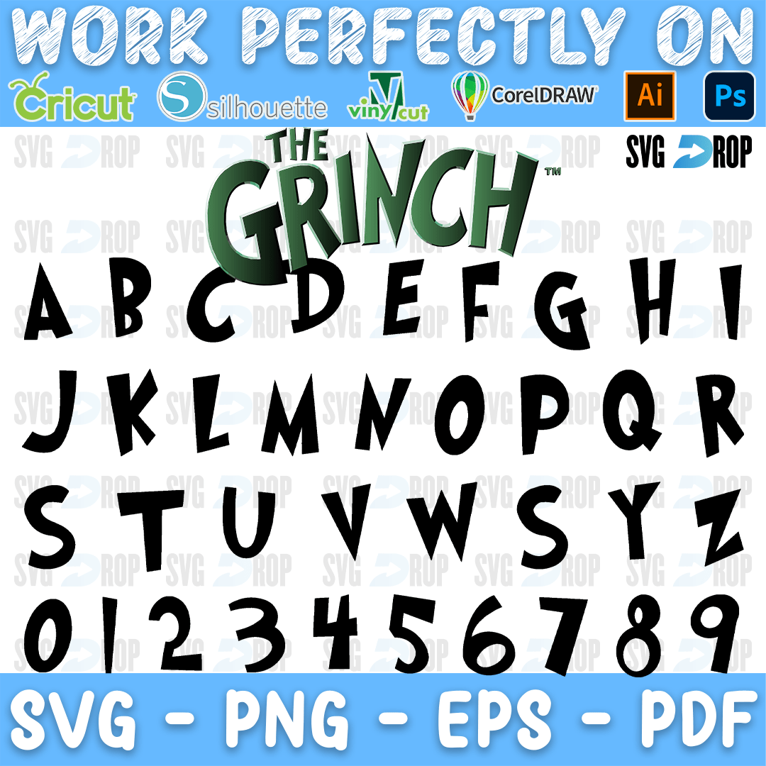 The Grinch Font SVG | SVG DROP