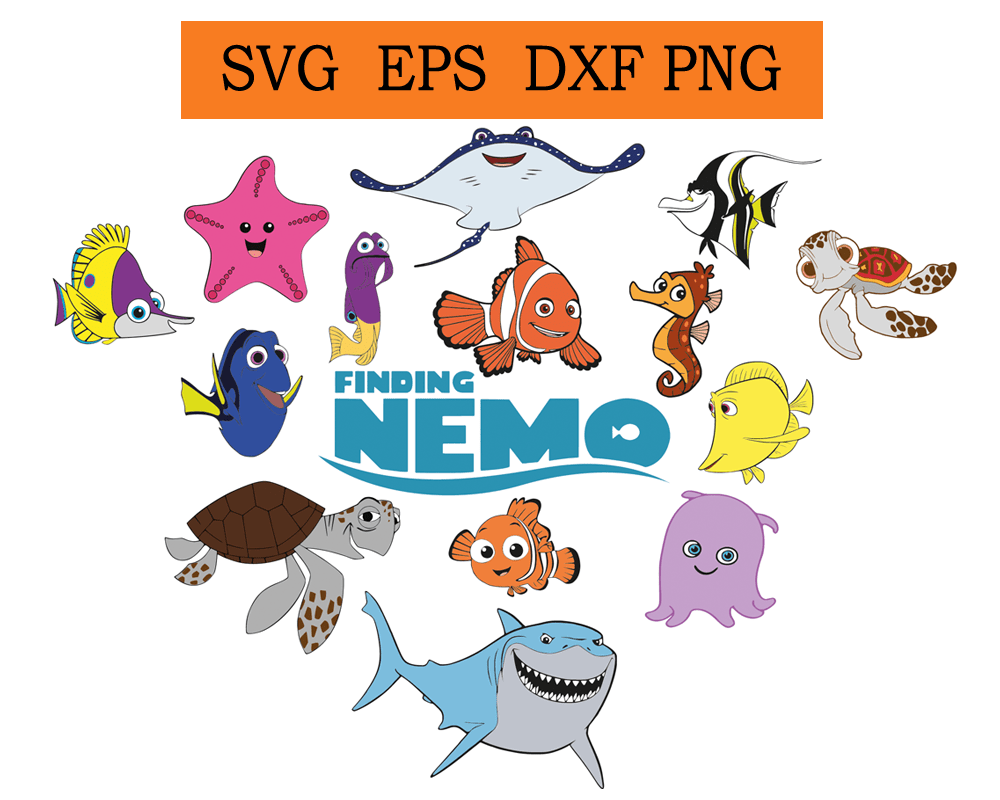 Clip Art & Image Files Vector Clipart Crush Finding Nemo 017 Svg Dxf