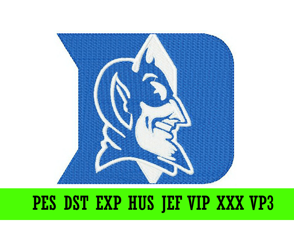 Duke Blue Devils logo machine embroidery design SVG Shop