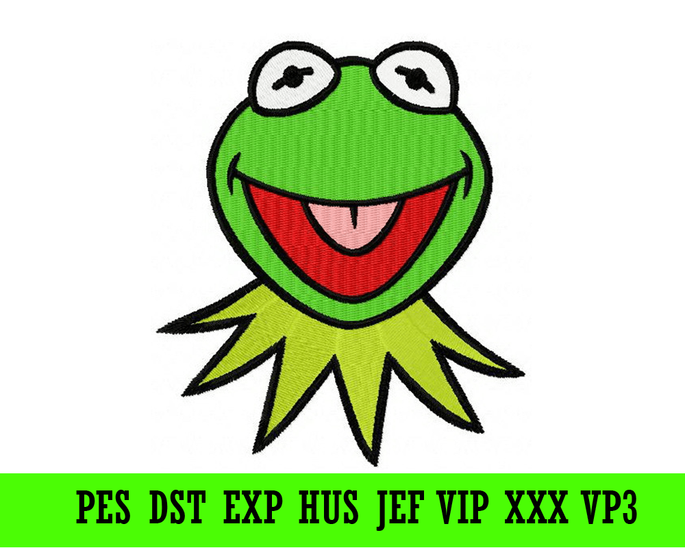 Kermit the Frog machine embroidery design SVG Shop