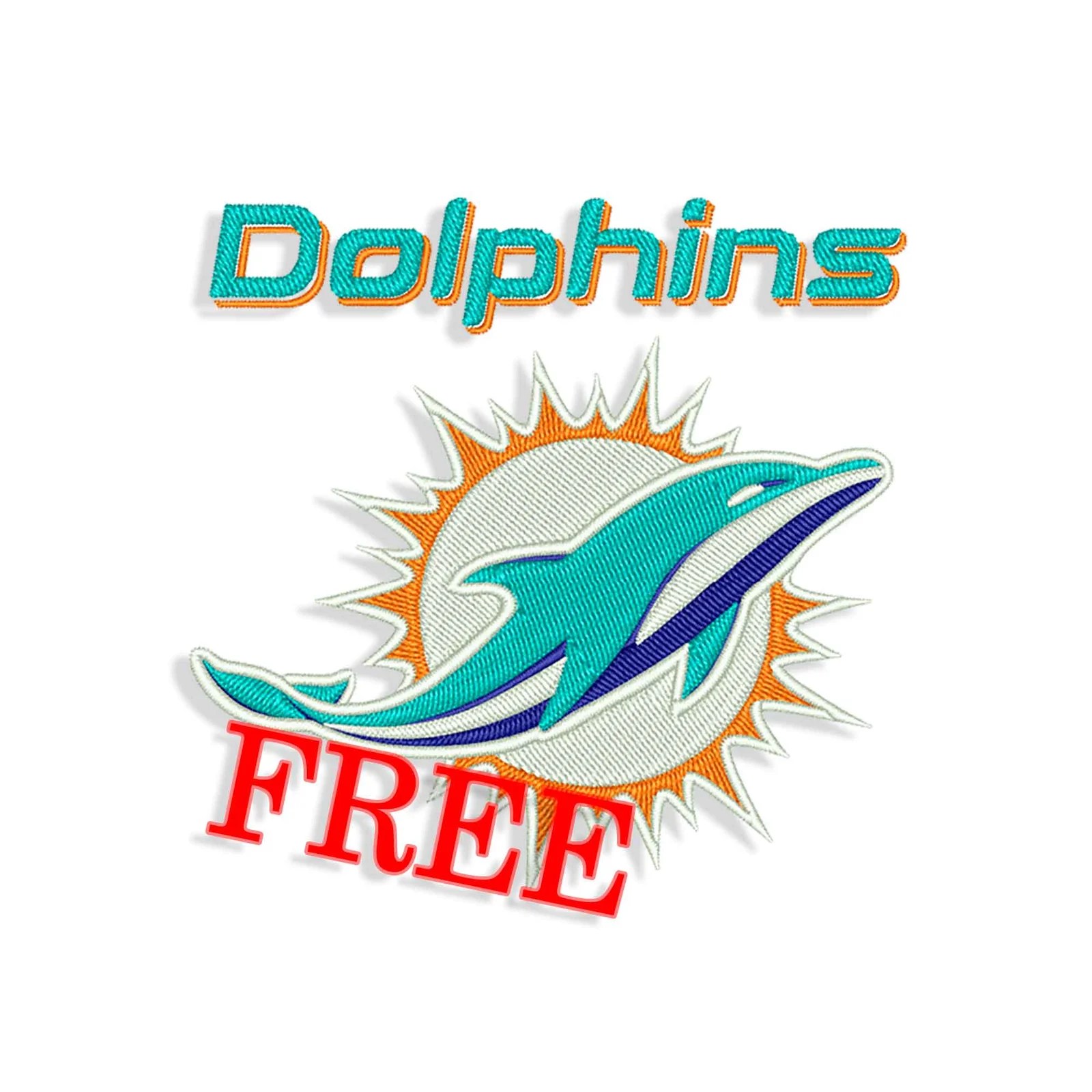 Free Miami Dolphins Embroidery design files