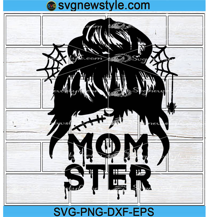 Momster Mom Halloween SVG Files for Cricut Image Transfers Craft