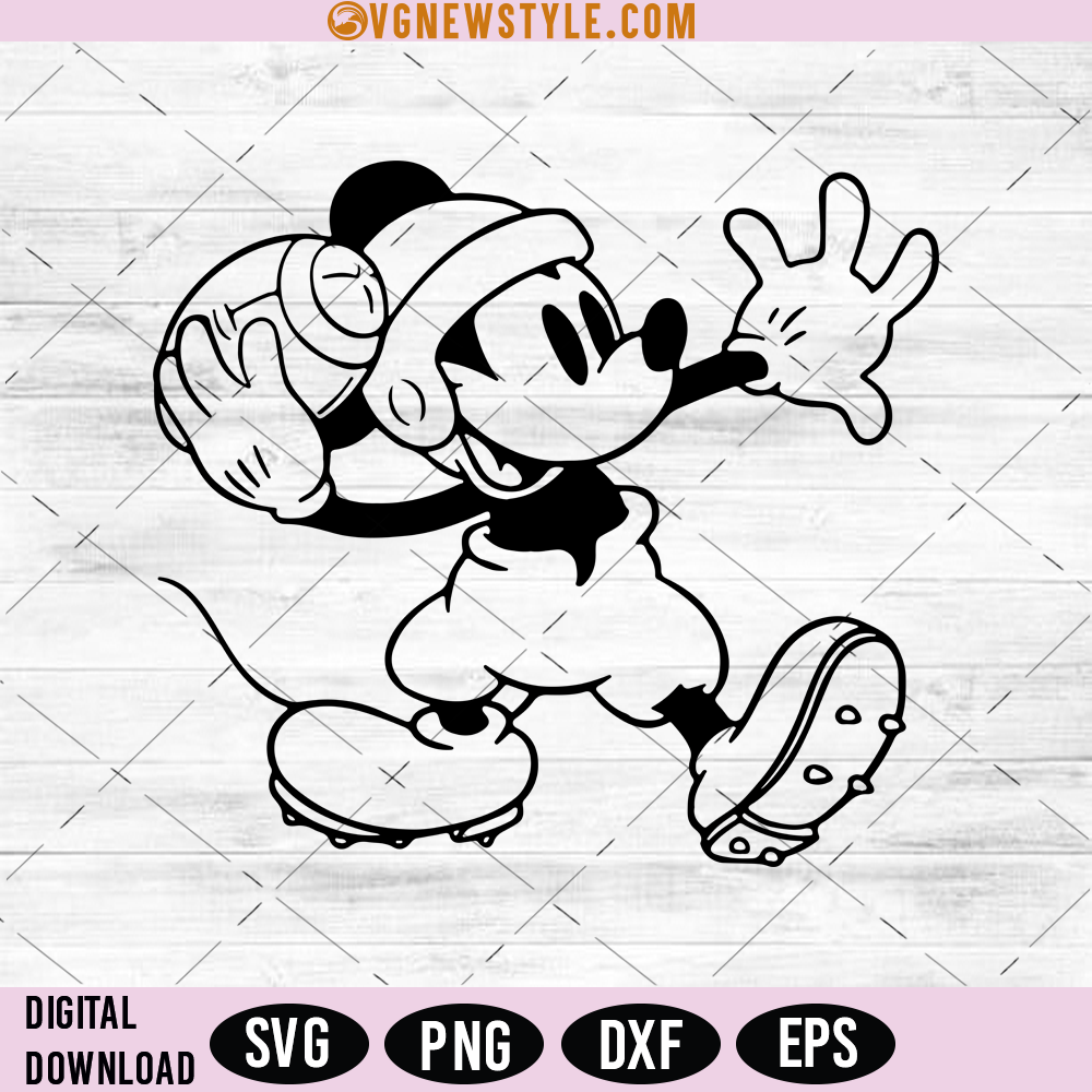 Mickey Mouse Football Svg A Perfect Way To Show Your Love For Mickey