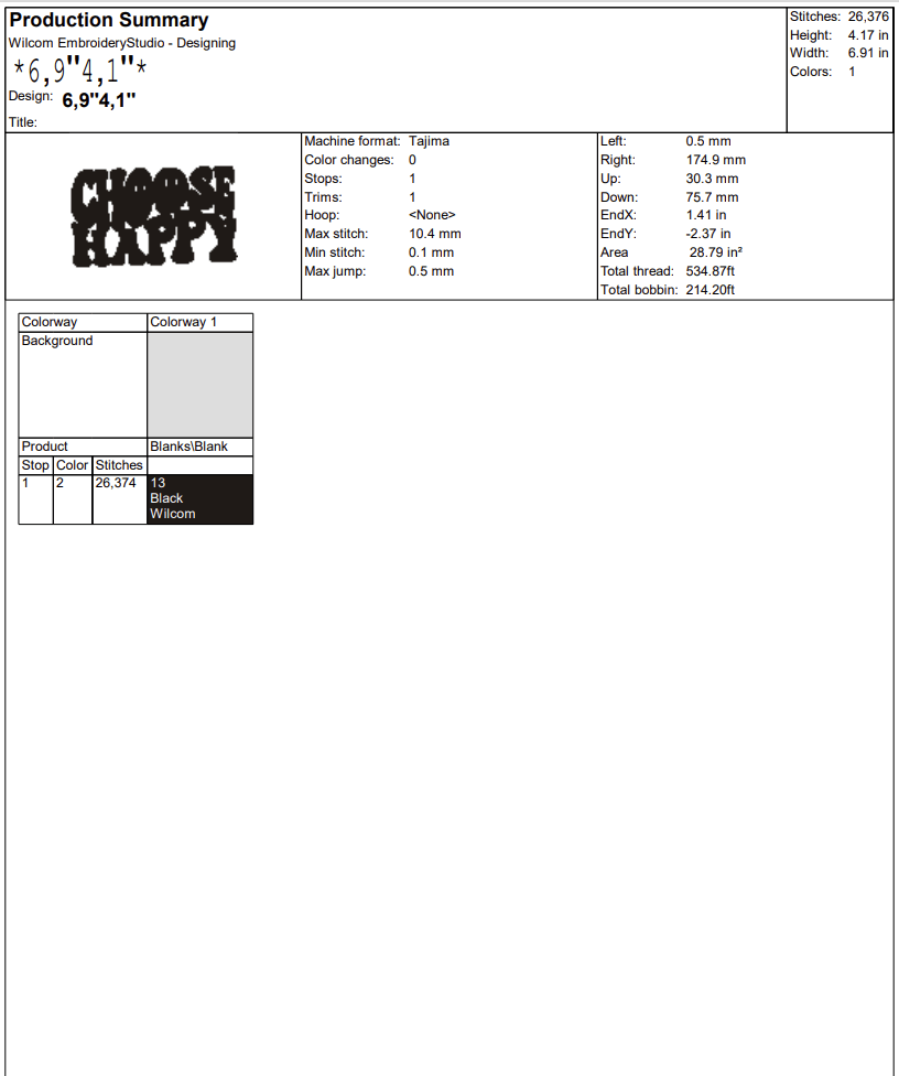 Choose Happy Machine Embroidery Digitizing Design File