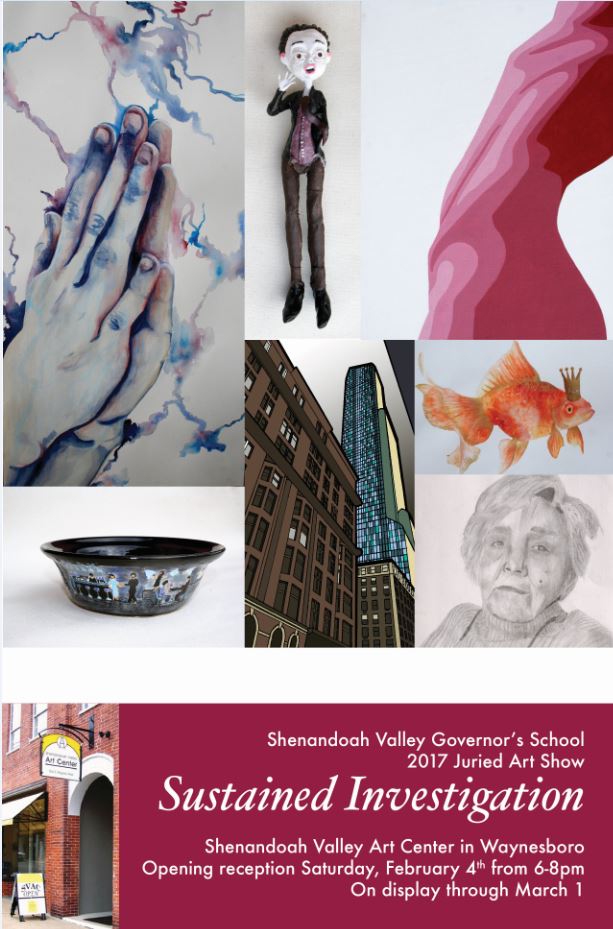SVGS Art Exhibit at the Shenandoah Valley Art Center, Opening Reception